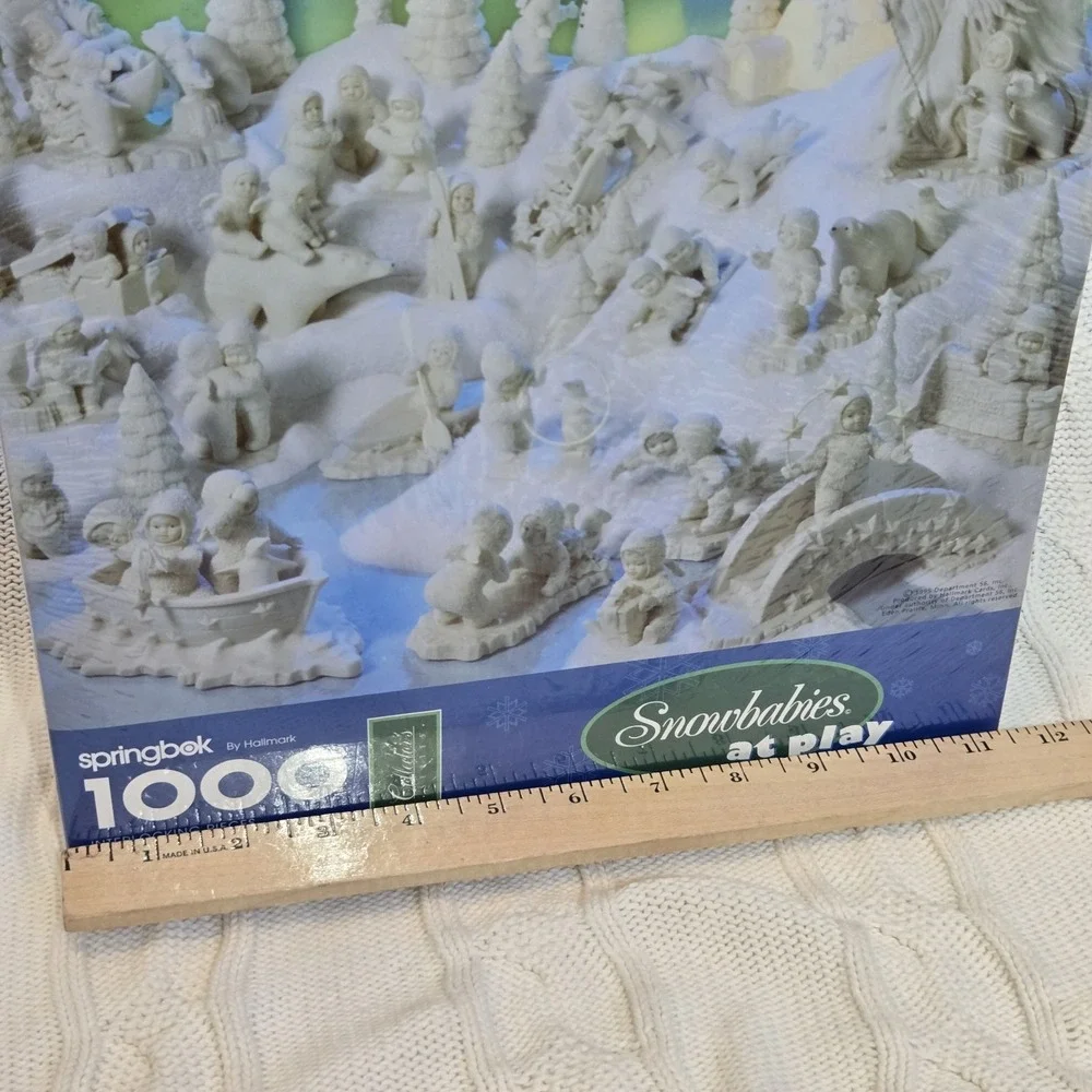VTG NEW Snowbabies JIGSAW PUZZLE Springbok By Hallmark Dept 56 1000 Piece SEALED